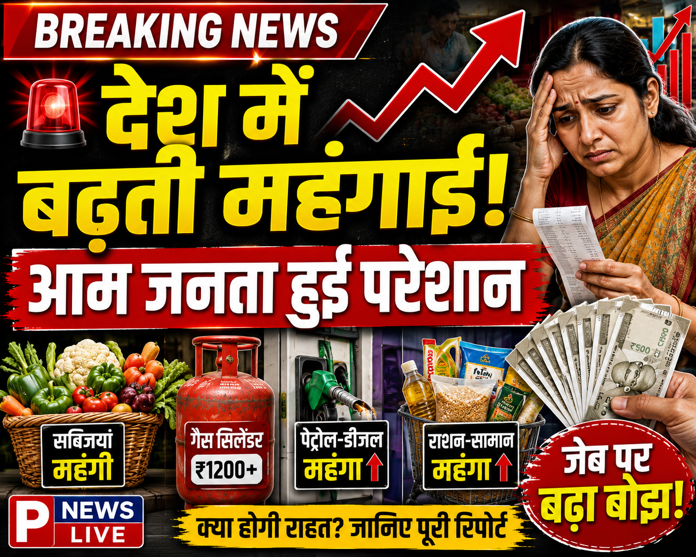देश में बढ़ती महंगाई – आखिर क्यों बढ़ रहे हैं दाम? आम जनता पर क्या असर पड़ रहा है?